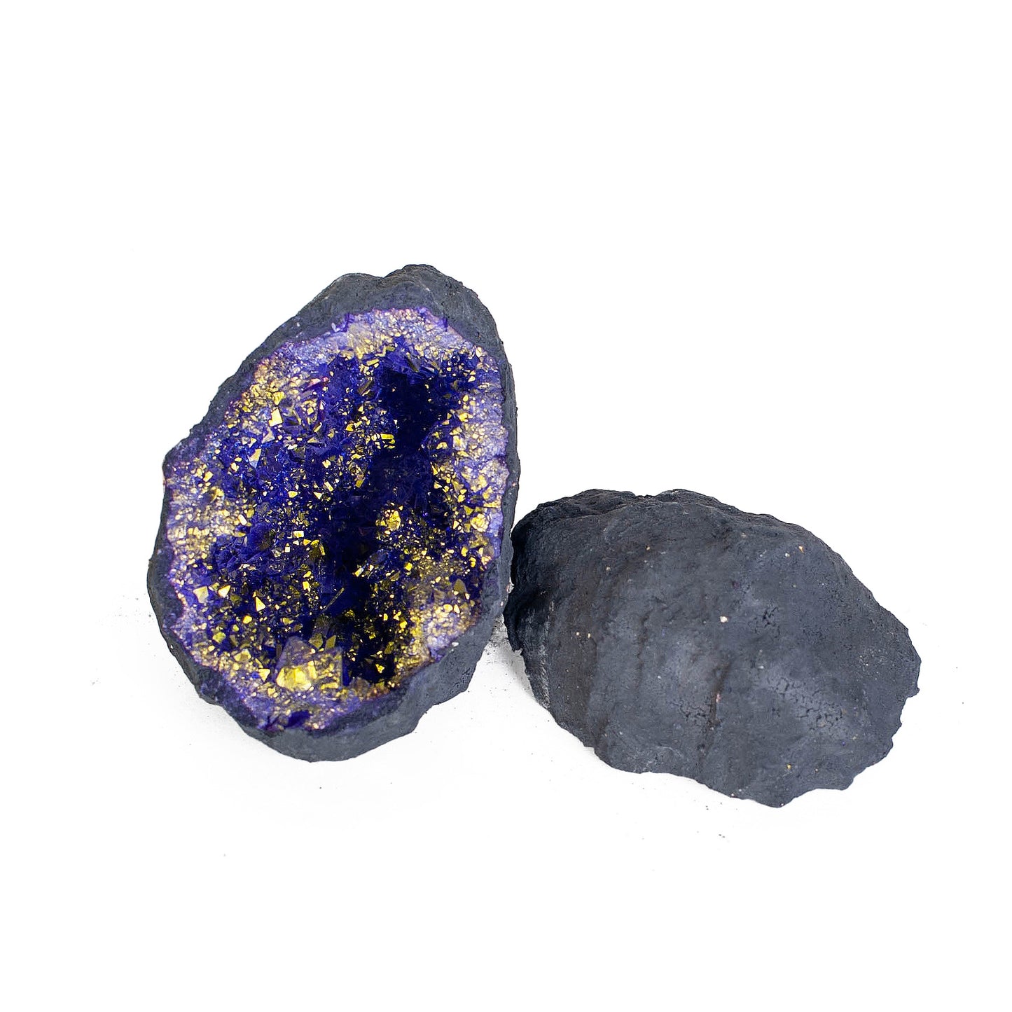 2 Mystery DYED Geodes - Dyed & Pre Cracked