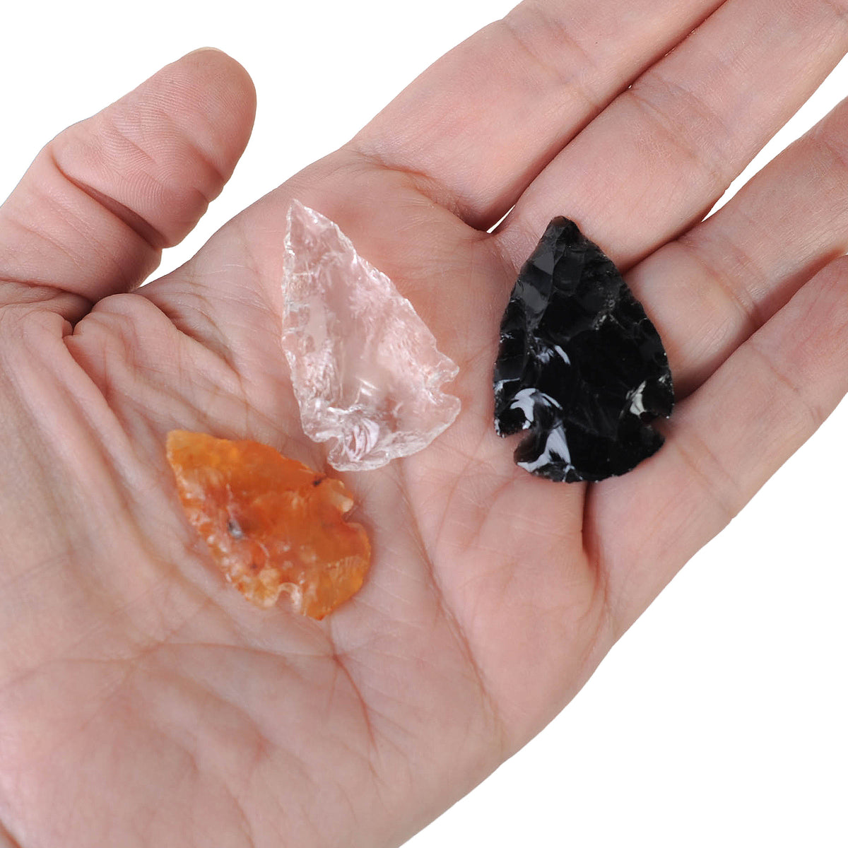 Crystal Carved Arrowhead Bundle