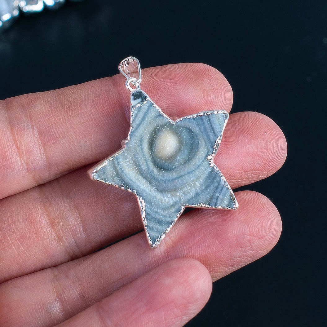 Agate Druzy Pendant