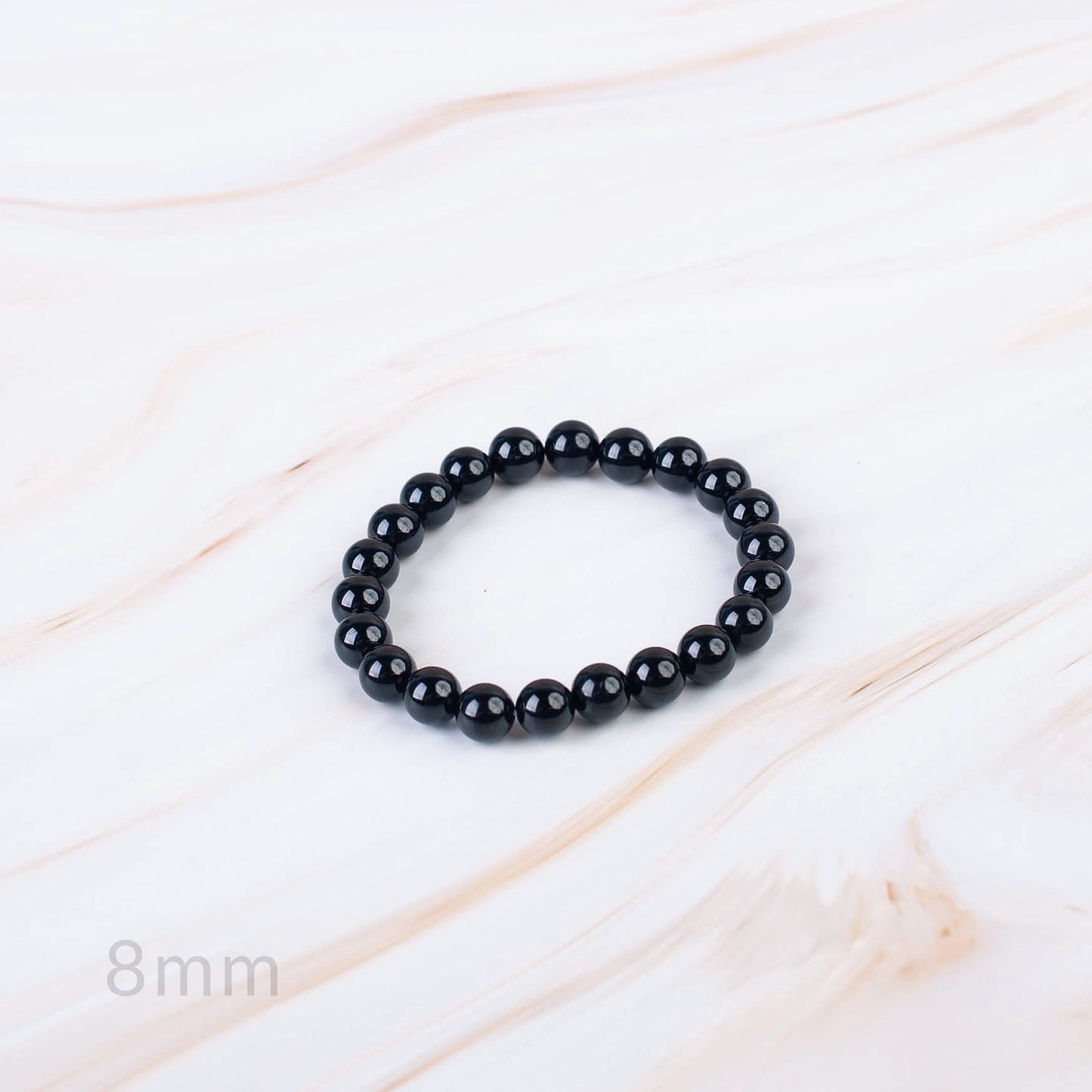 Black Tourmaline Beaded Bracelet