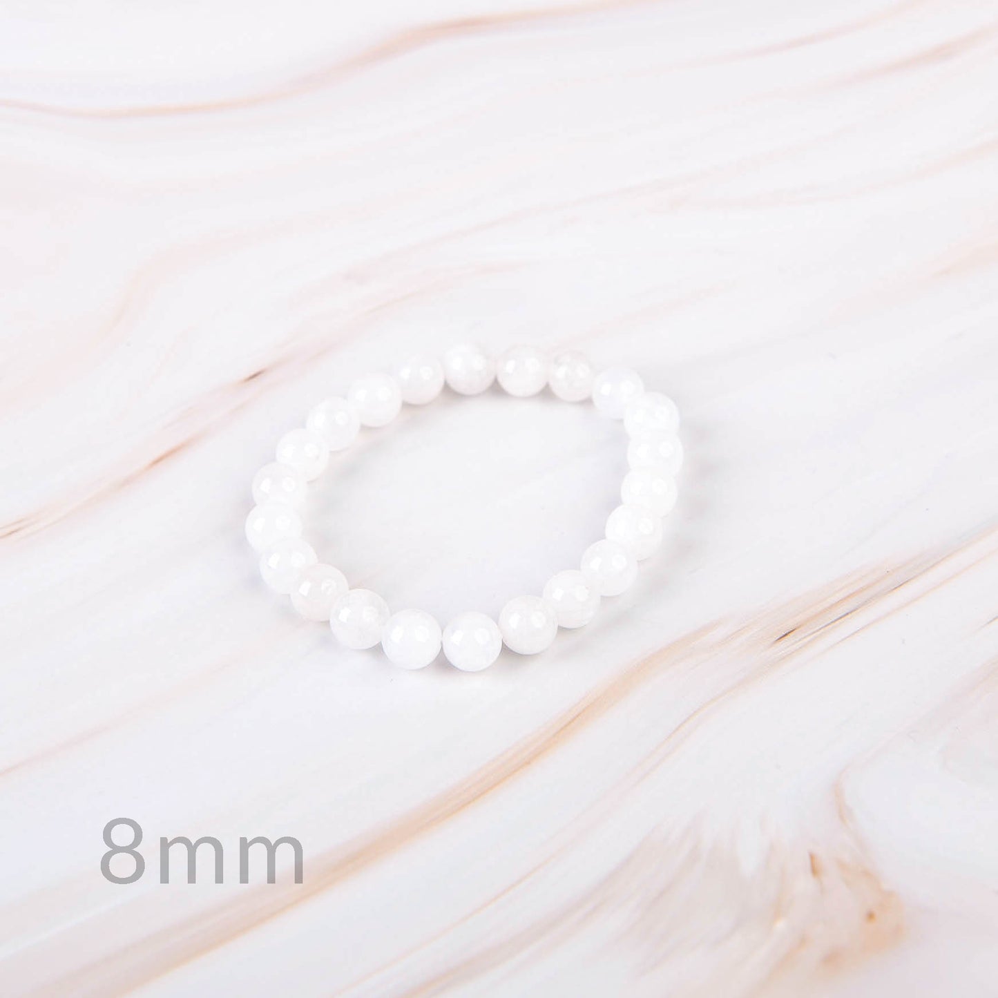 Blue Moonstone Beaded Bracelet