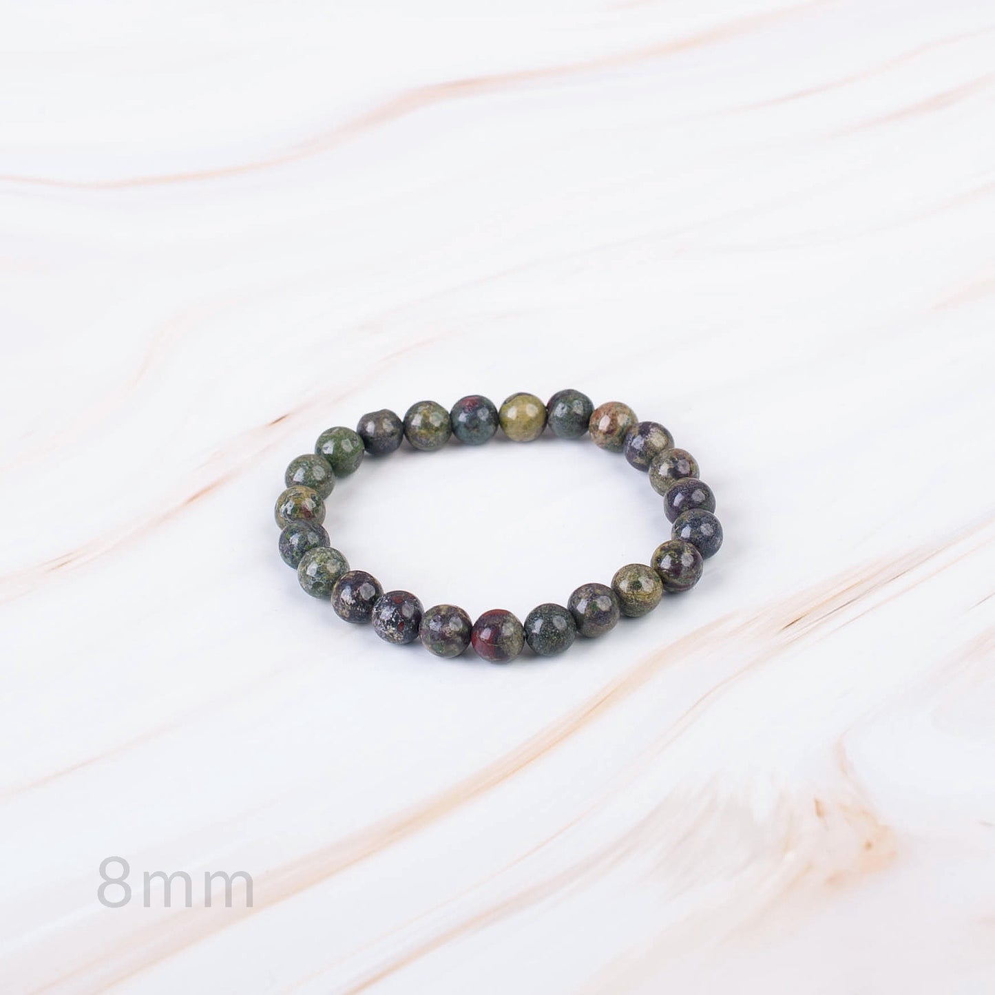 Dragon Blood Jasper Beaded Bracelet