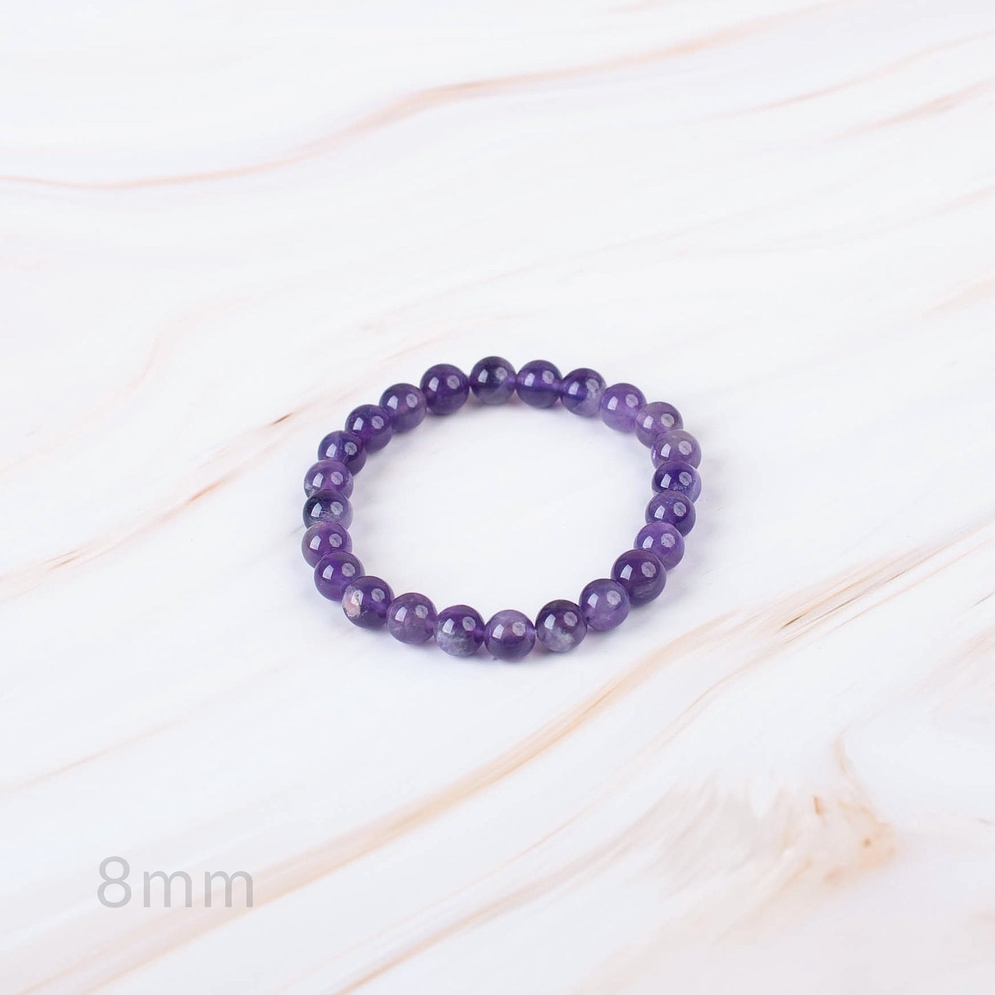 Amethyst Beaded Bracelet