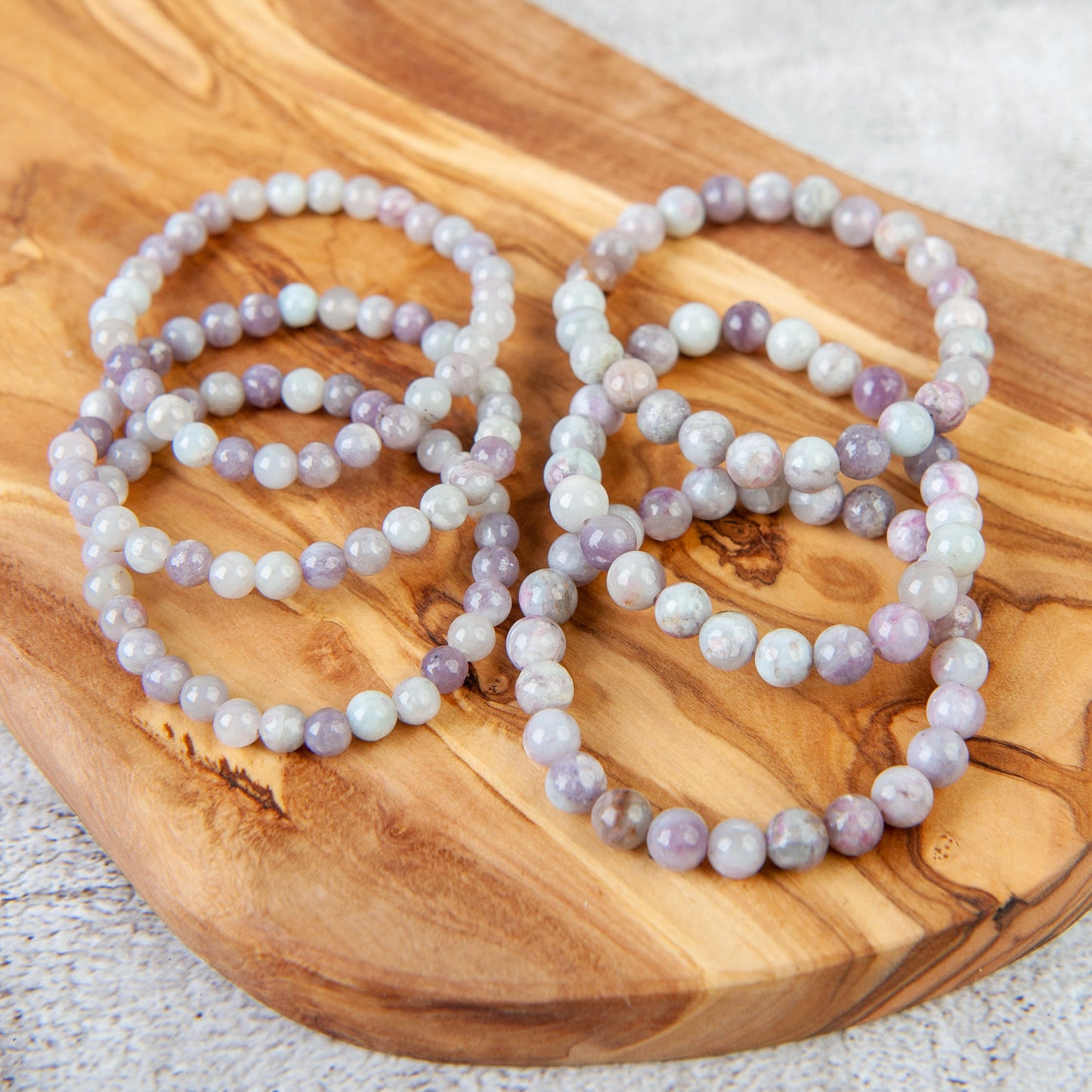 Lilac Beaded Bracelet