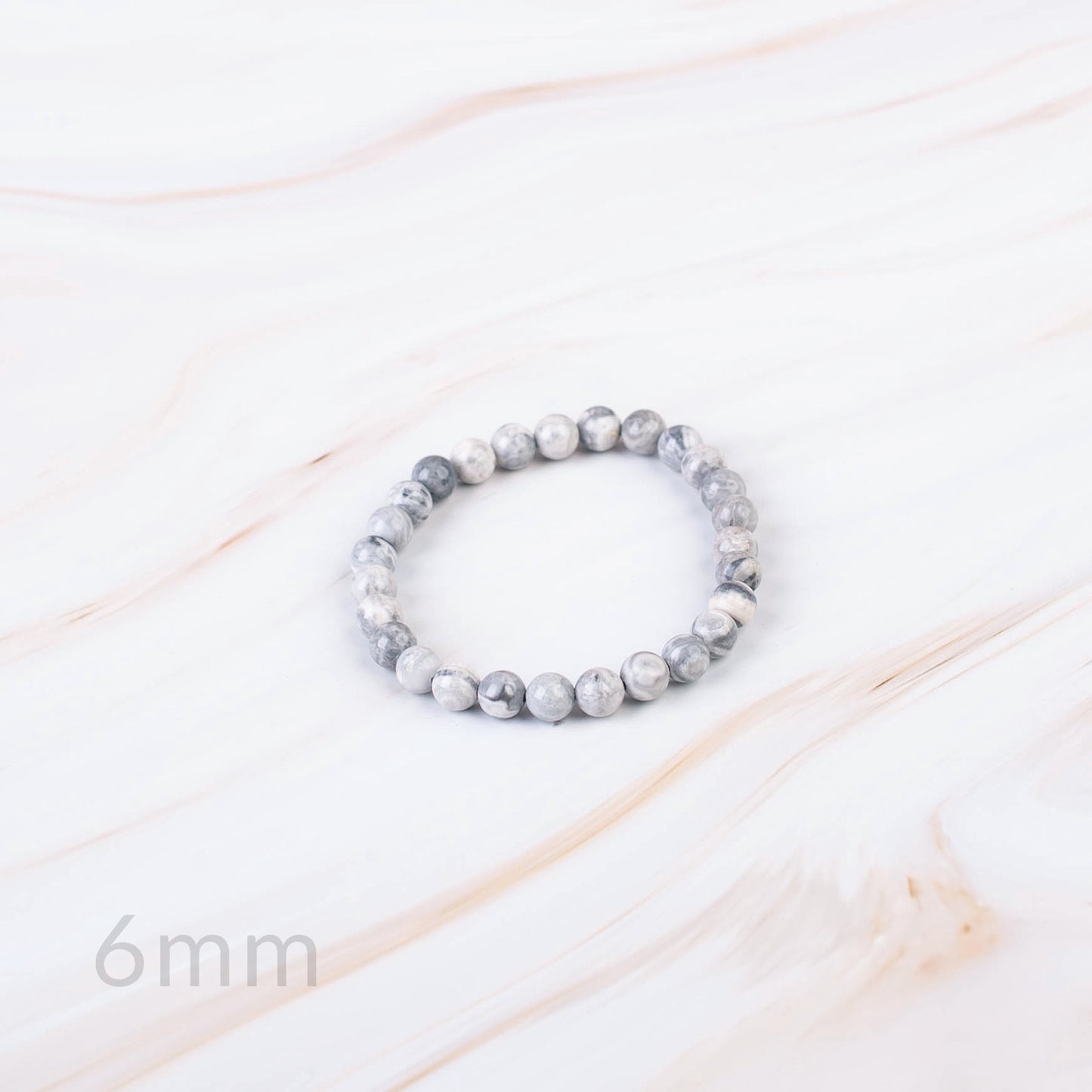 Map Jasper Beaded Bracelet