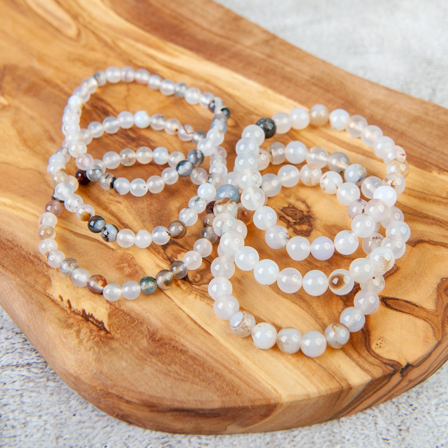 Montana Agate Beaded Bracelet