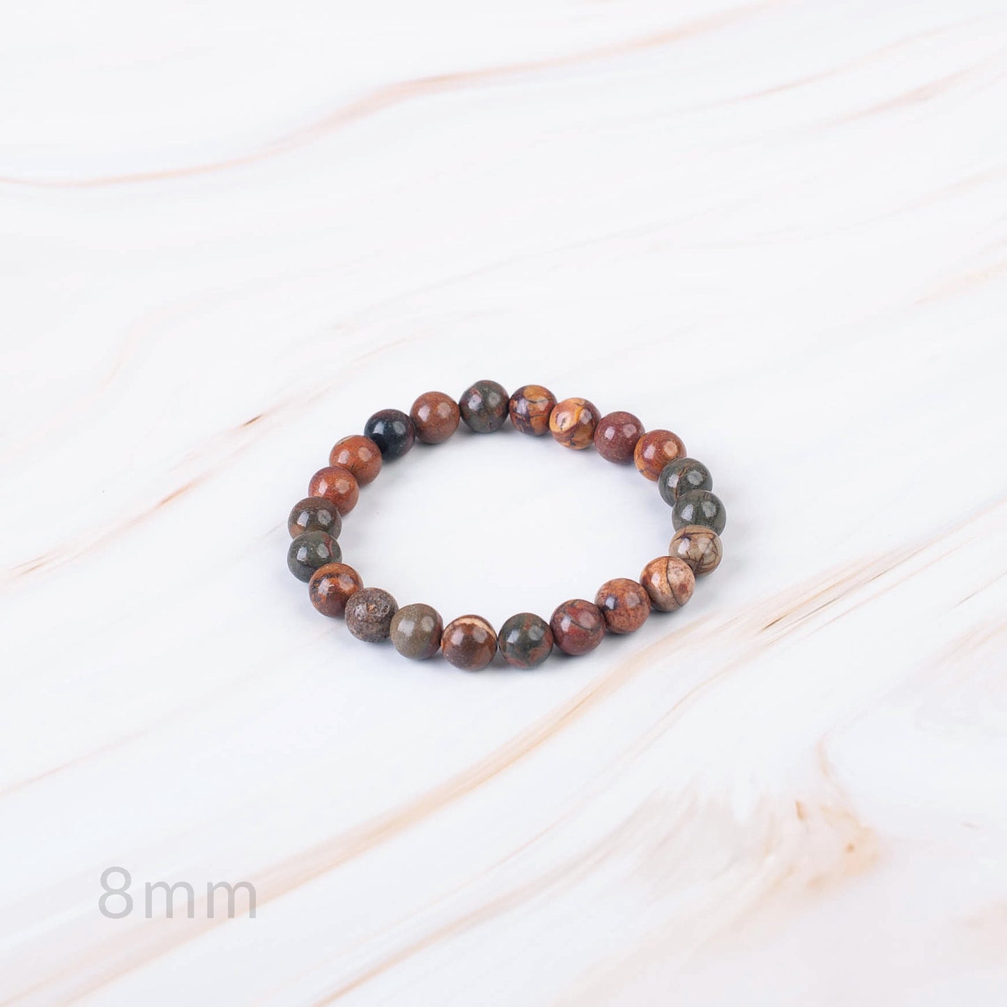 Picasso Jasper Beaded Bracelet