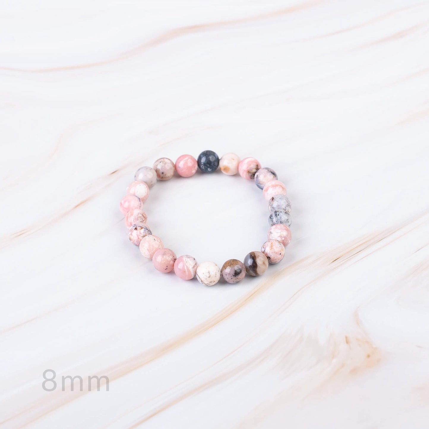 Pink Opal Beaded Bracelet