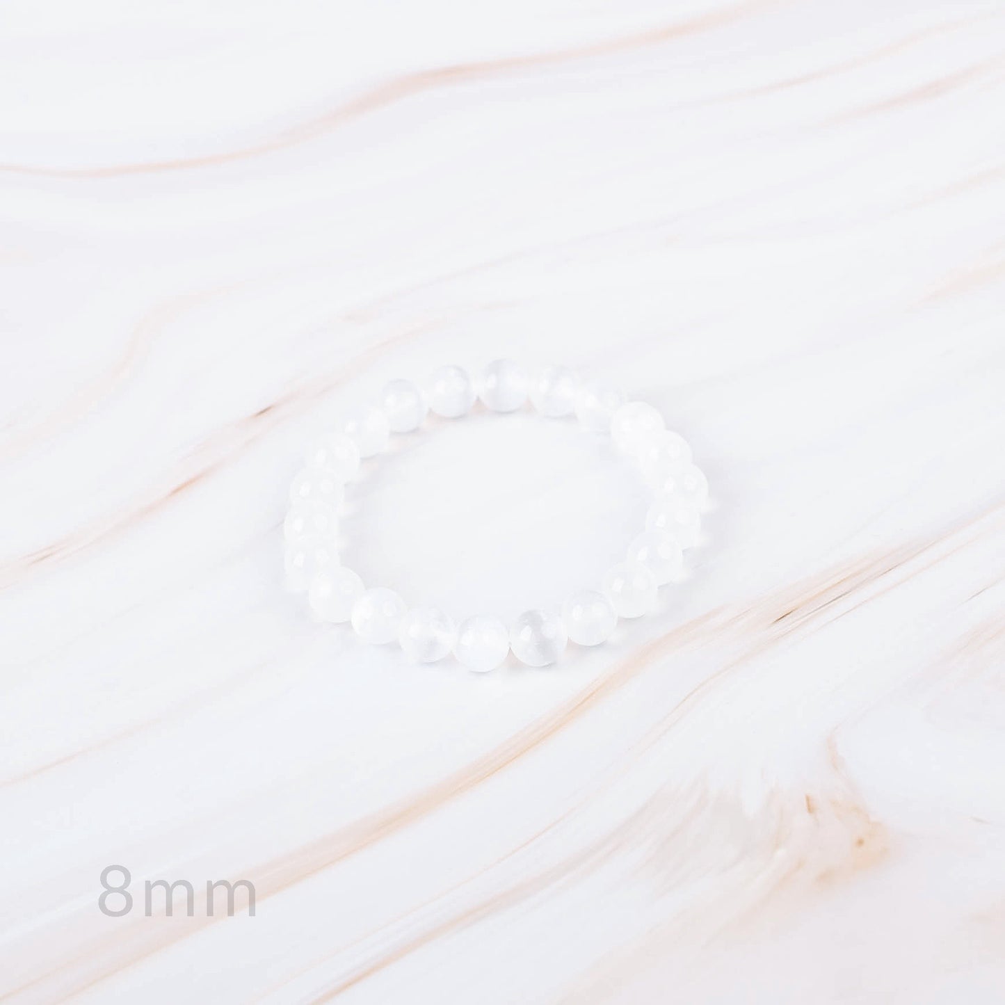 Selenite Beaded Bracelet