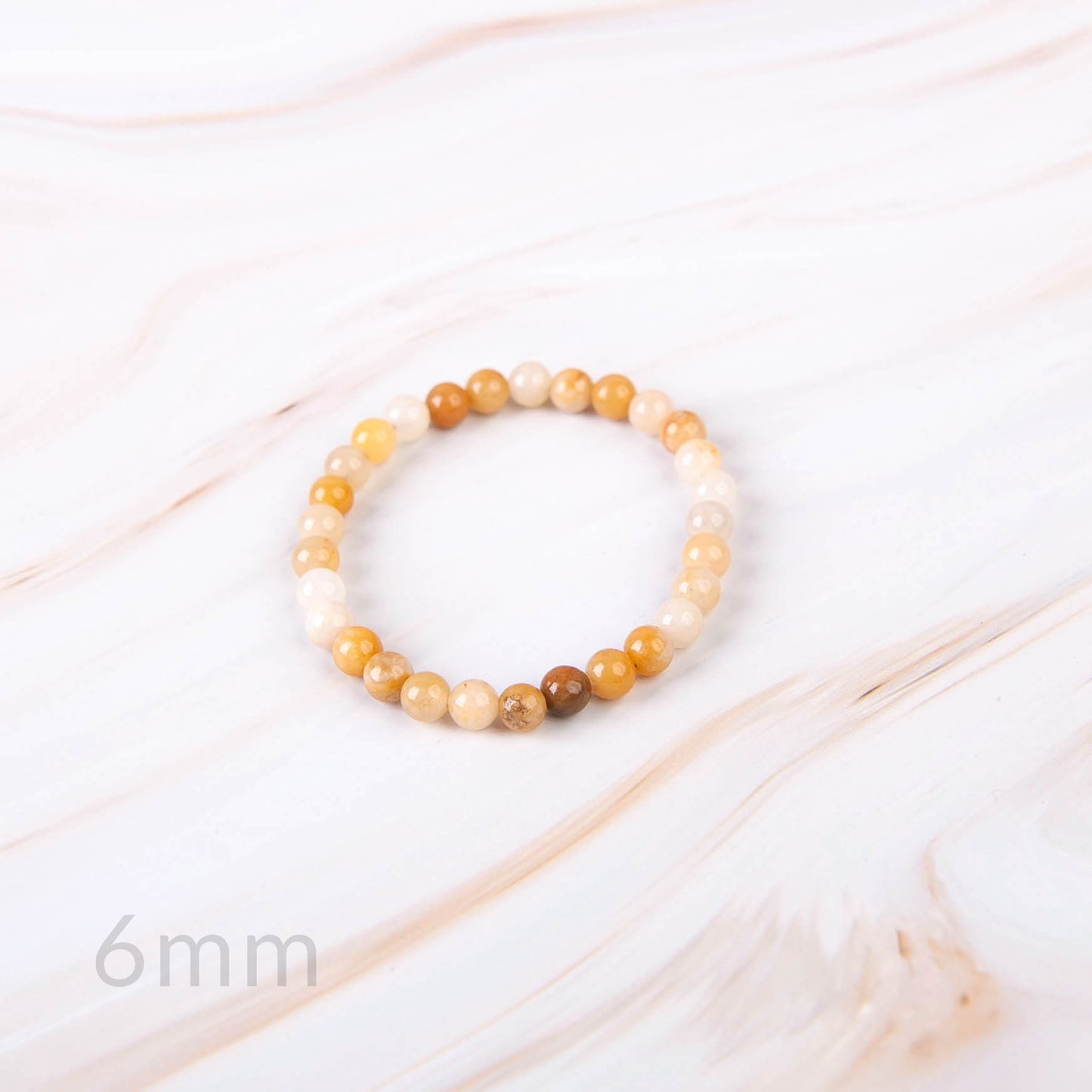 Yellow Jade Beaded Bracelet