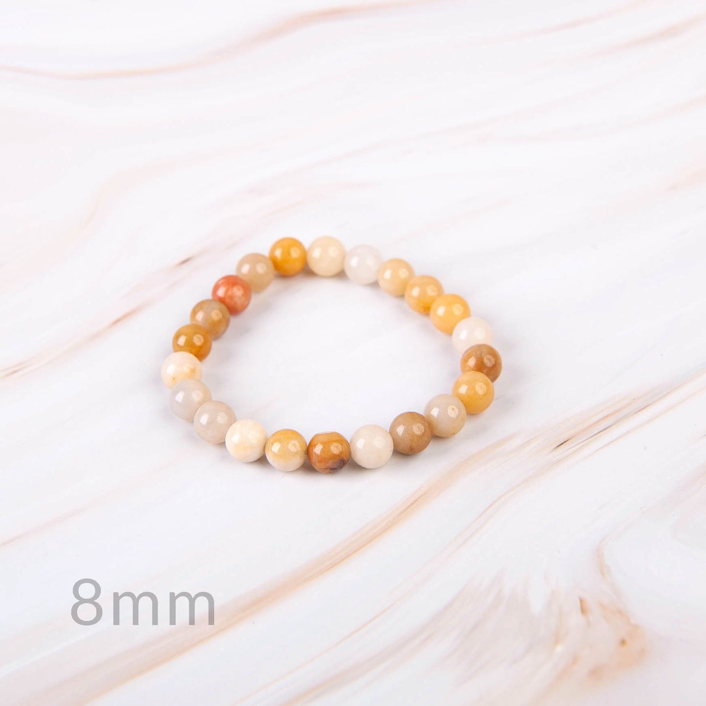 Yellow Jade Beaded Bracelet
