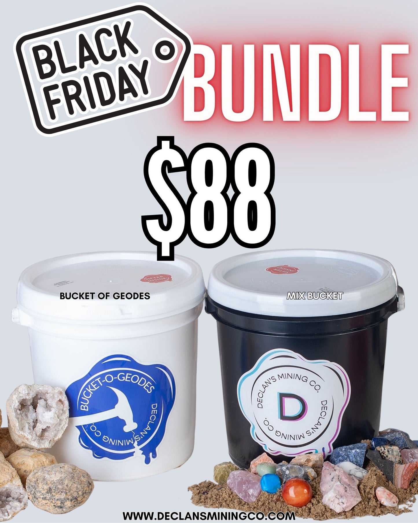 Black Friday Bundle - Mixed Bucket & Geode Bucket