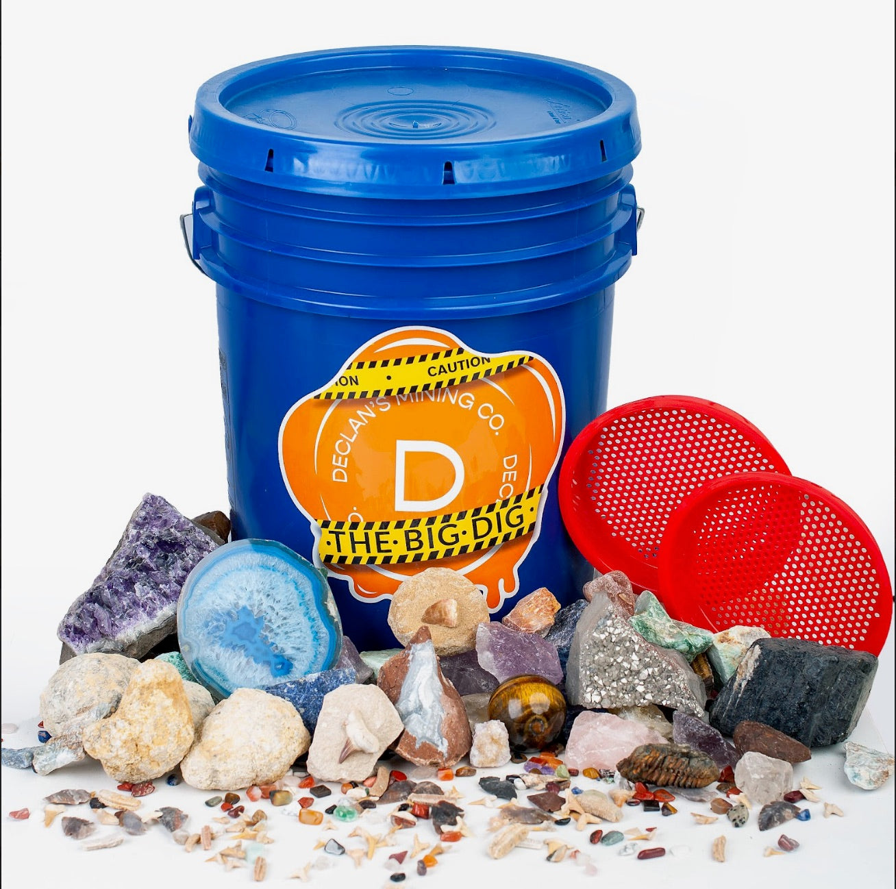 large crystal mining bucket for groups