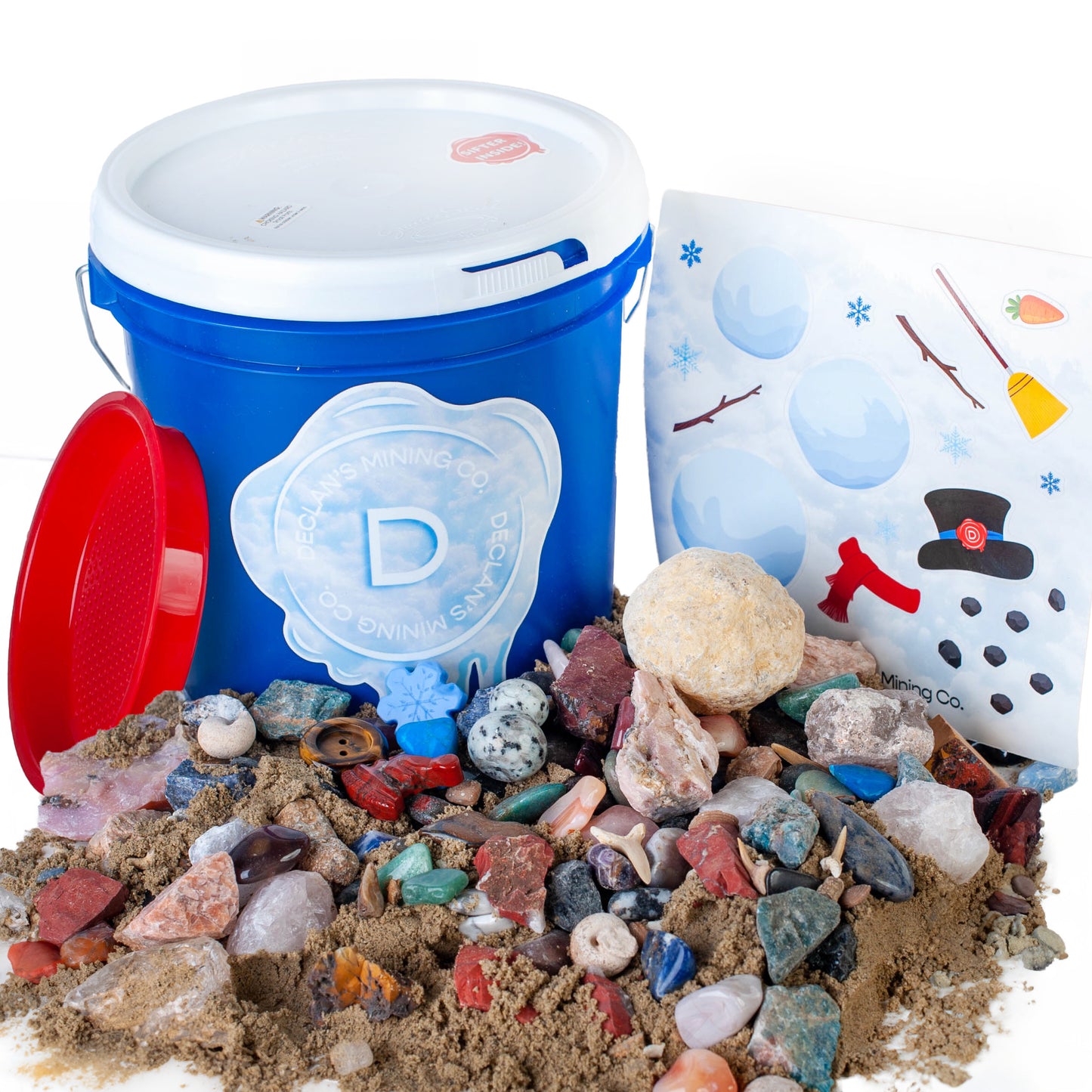 Declan’s Frosty Christmas Gallon Bucket