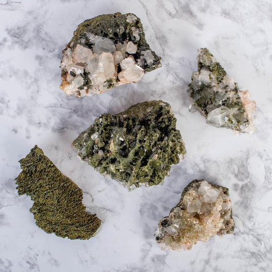 Turkish Epidote with Quartz
