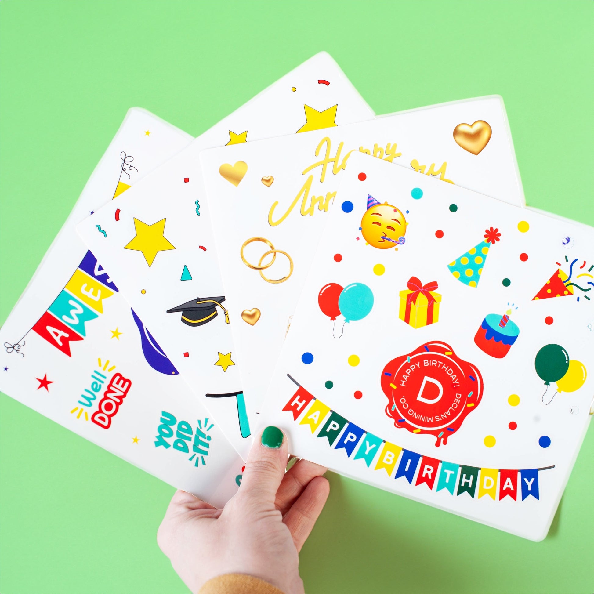 colorful celebration gemstone bucket