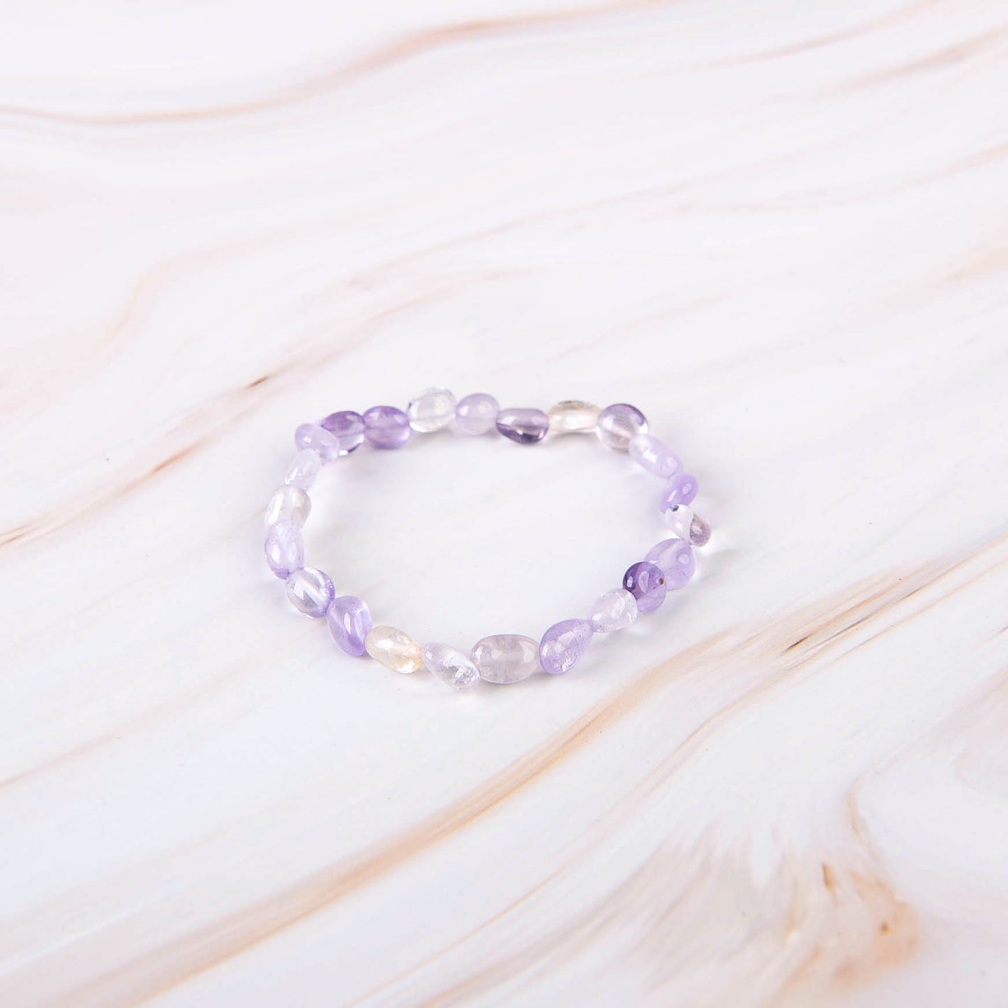 Ametrine Pebble Beaded Bracelet