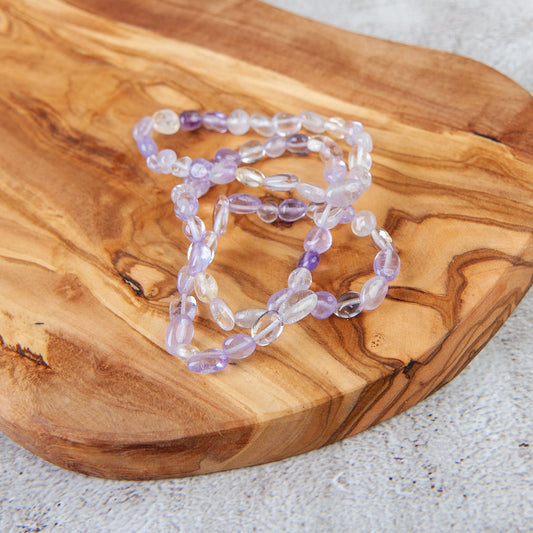 Ametrine Pebble Beaded Bracelet