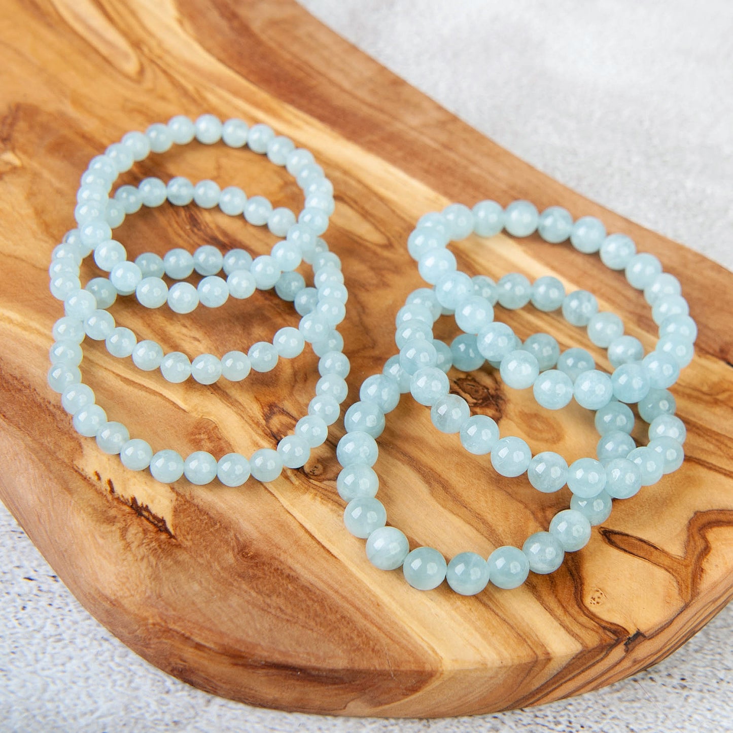 Aquamarine Beaded Bracelet