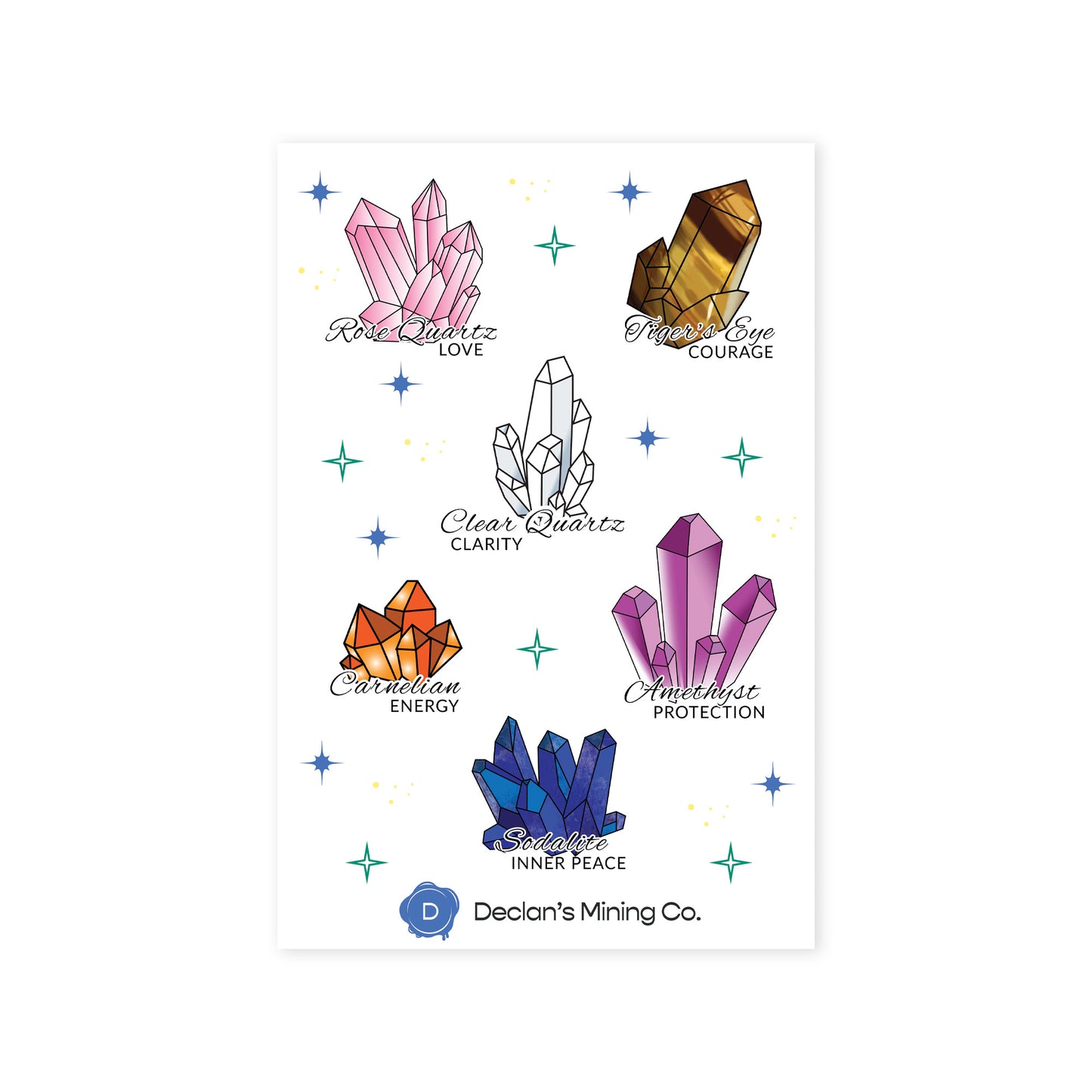 Crystal Sticker Sheet