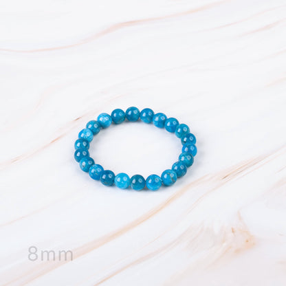 Blue Apatite Beaded Bracelet