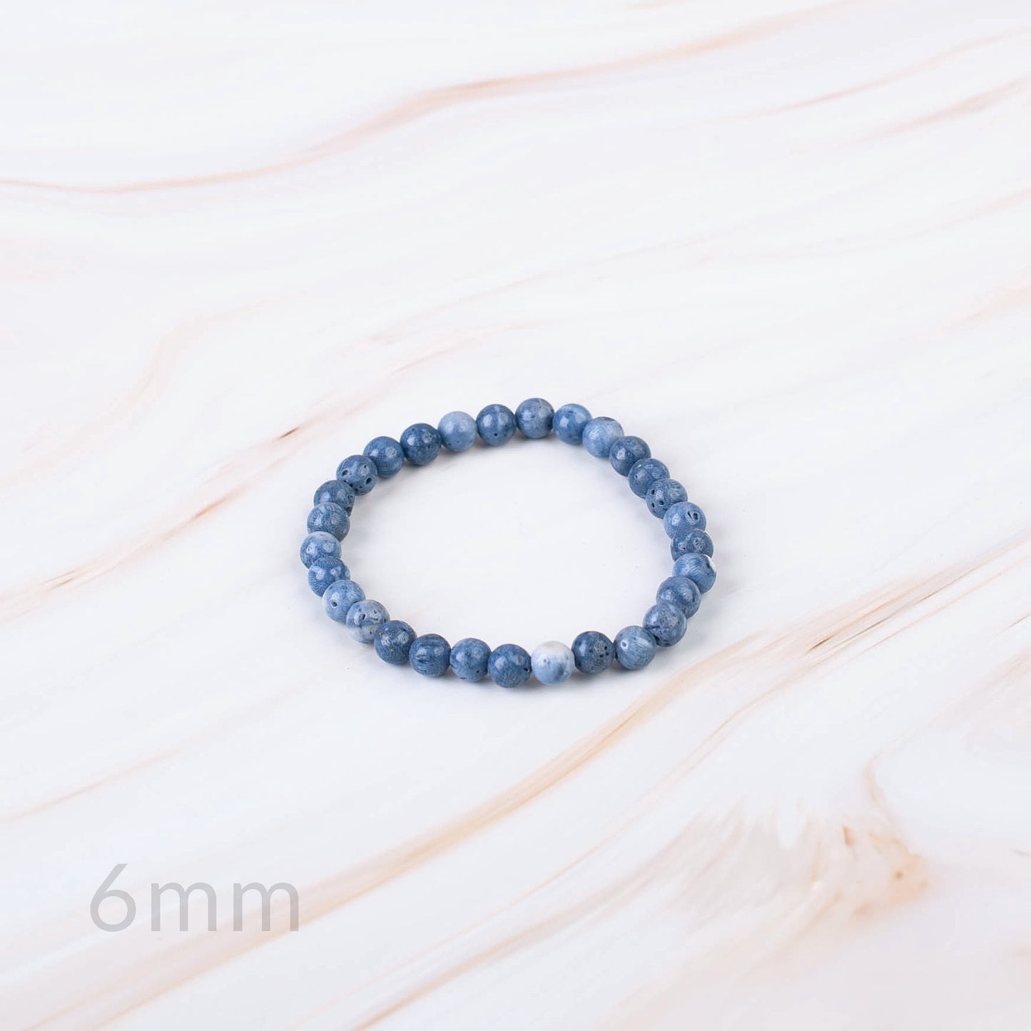 Blue Coral Beaded Bracelet