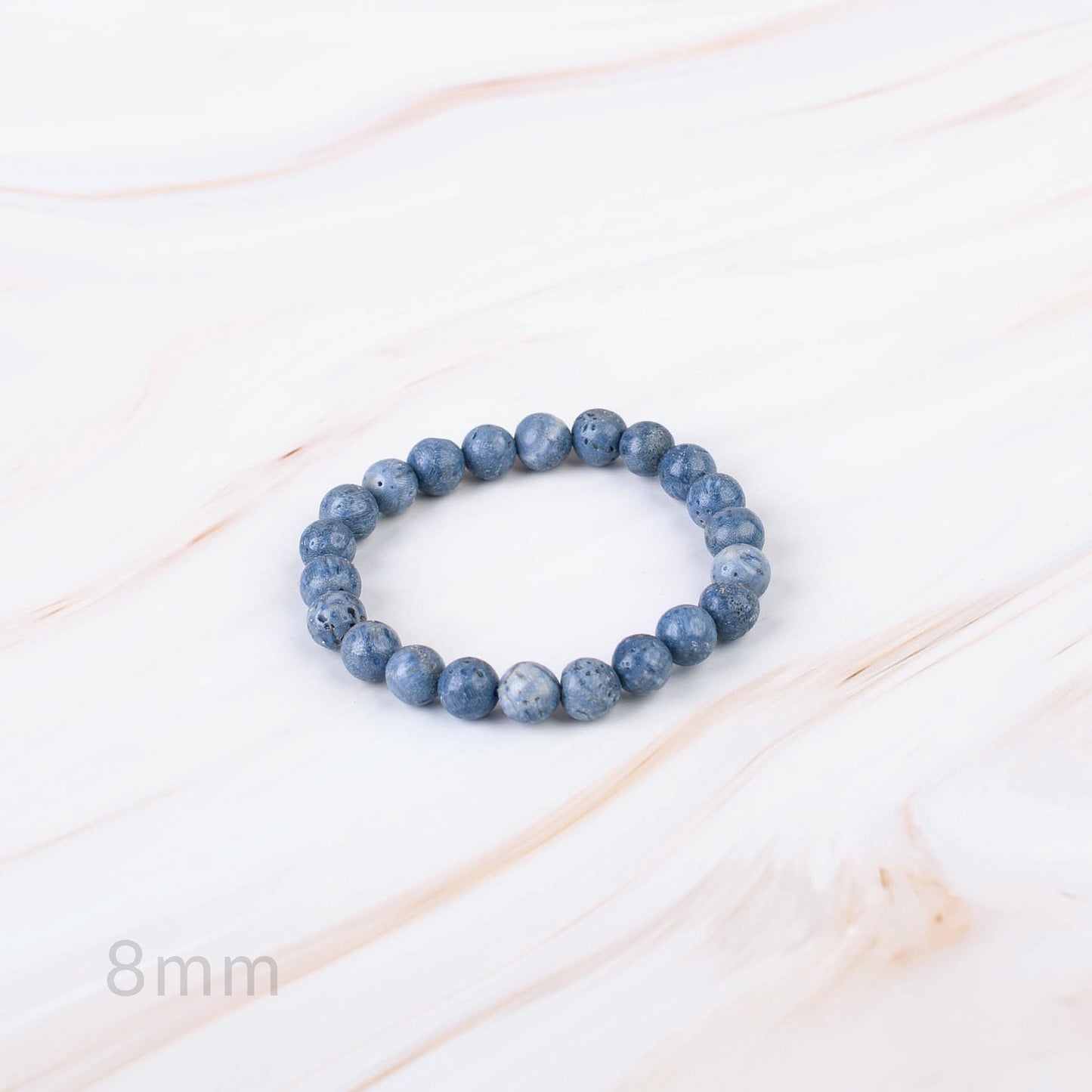 Blue Coral Beaded Bracelet