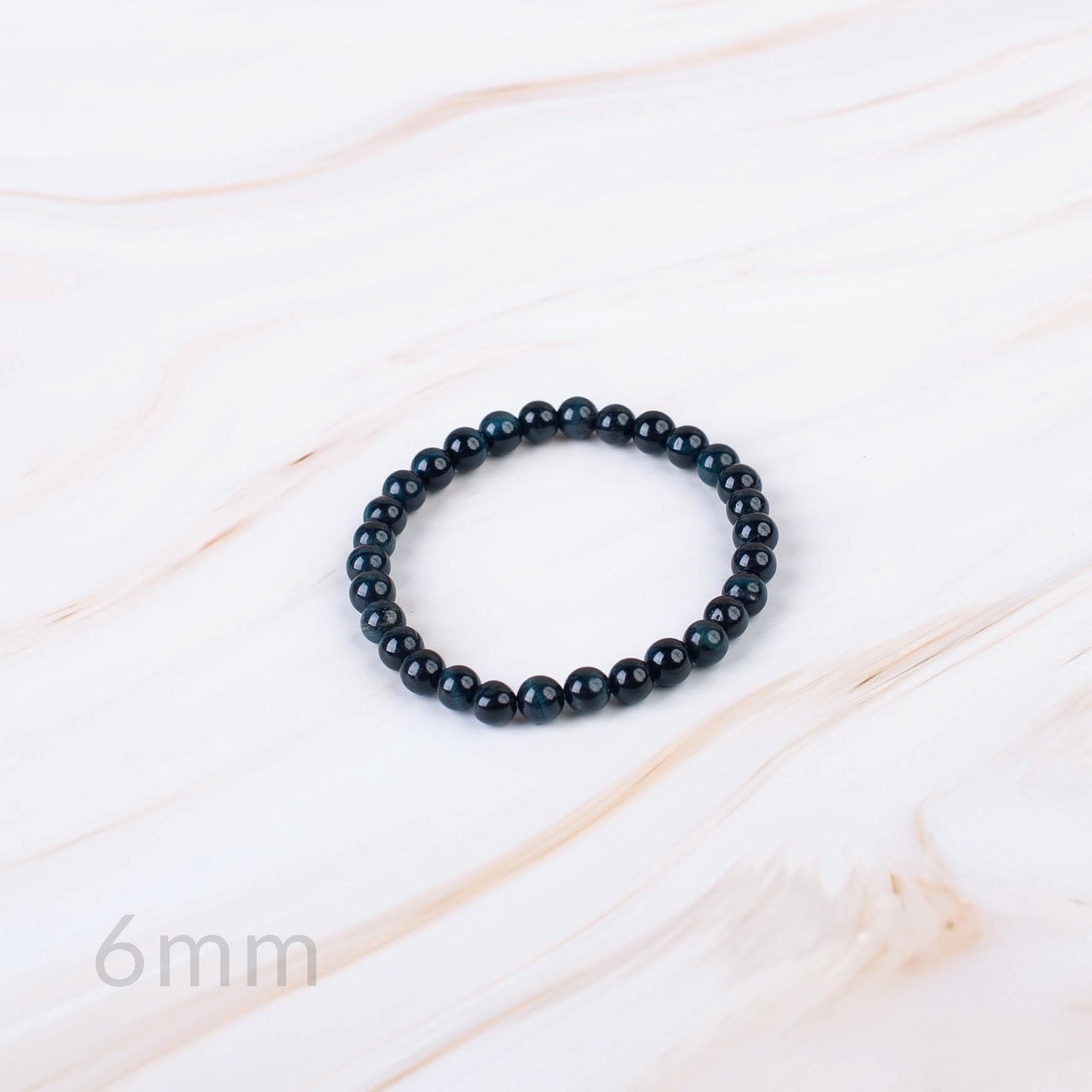 Blue Tigers Eye Beaded Bracelet