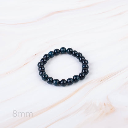 Blue Tigers Eye Beaded Bracelet