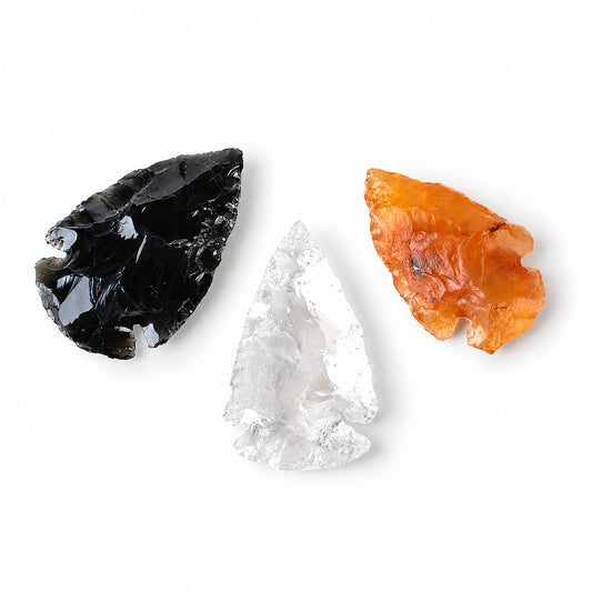 Crystal Carved Arrowhead Bundle