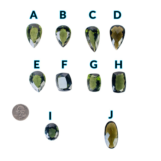 Faceted Moldavite