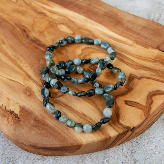 Eagle Eye Pebble Beaded Bracelet