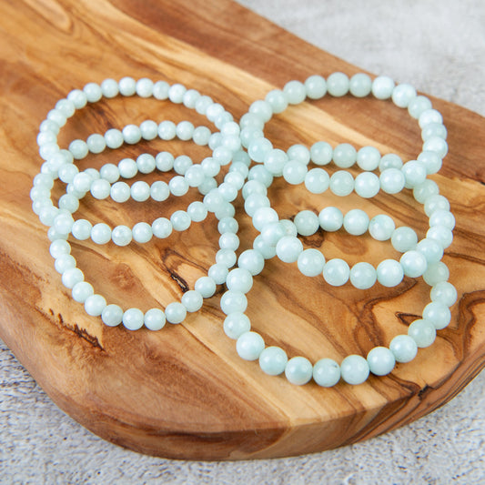 Green Angelite Beaded Bracelet