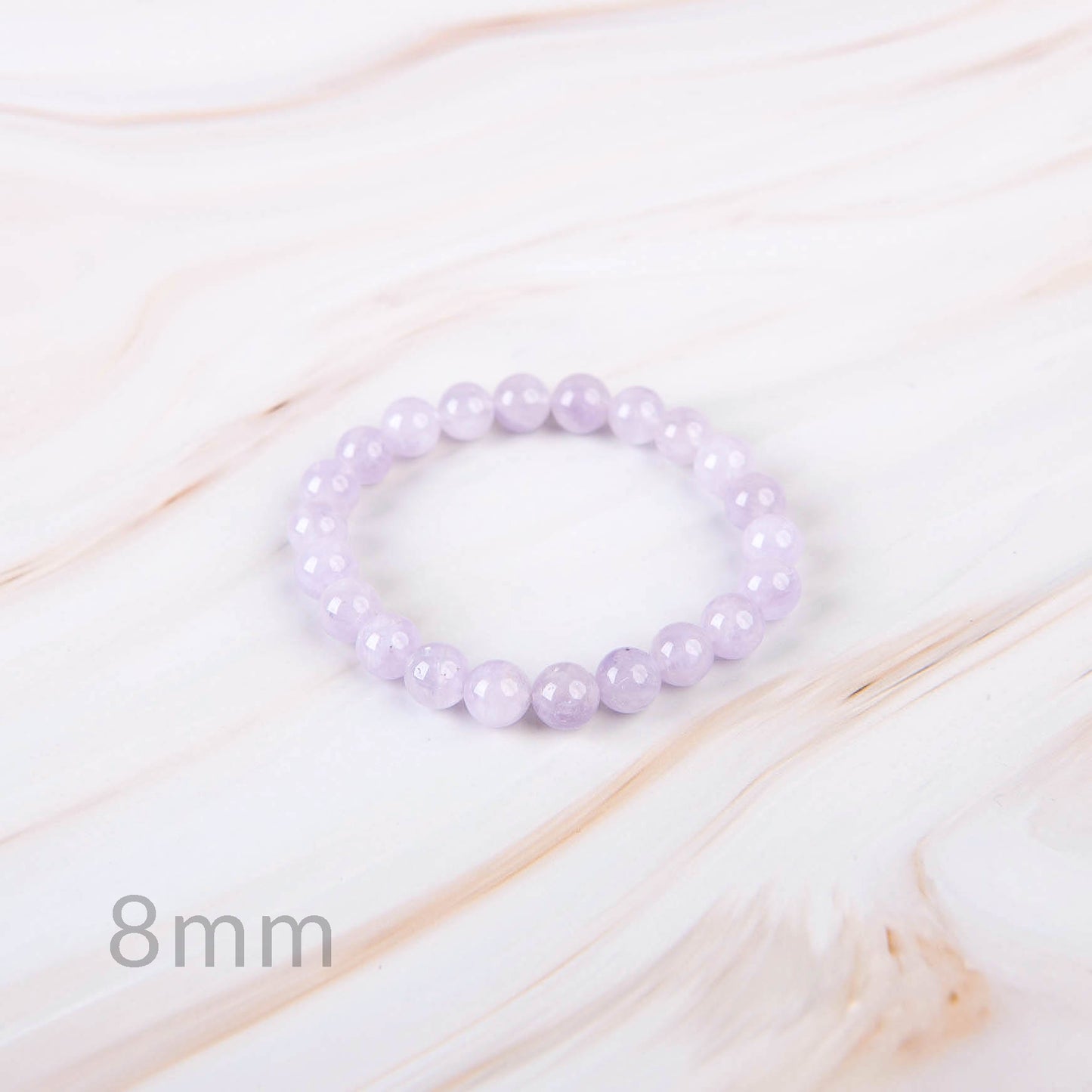 Lavender Amethyst Beaded Bracelet