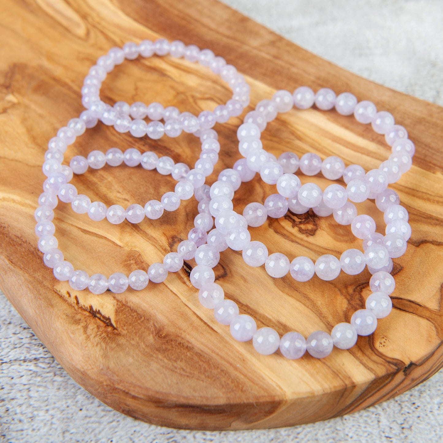 Lavender Amethyst Beaded Bracelet