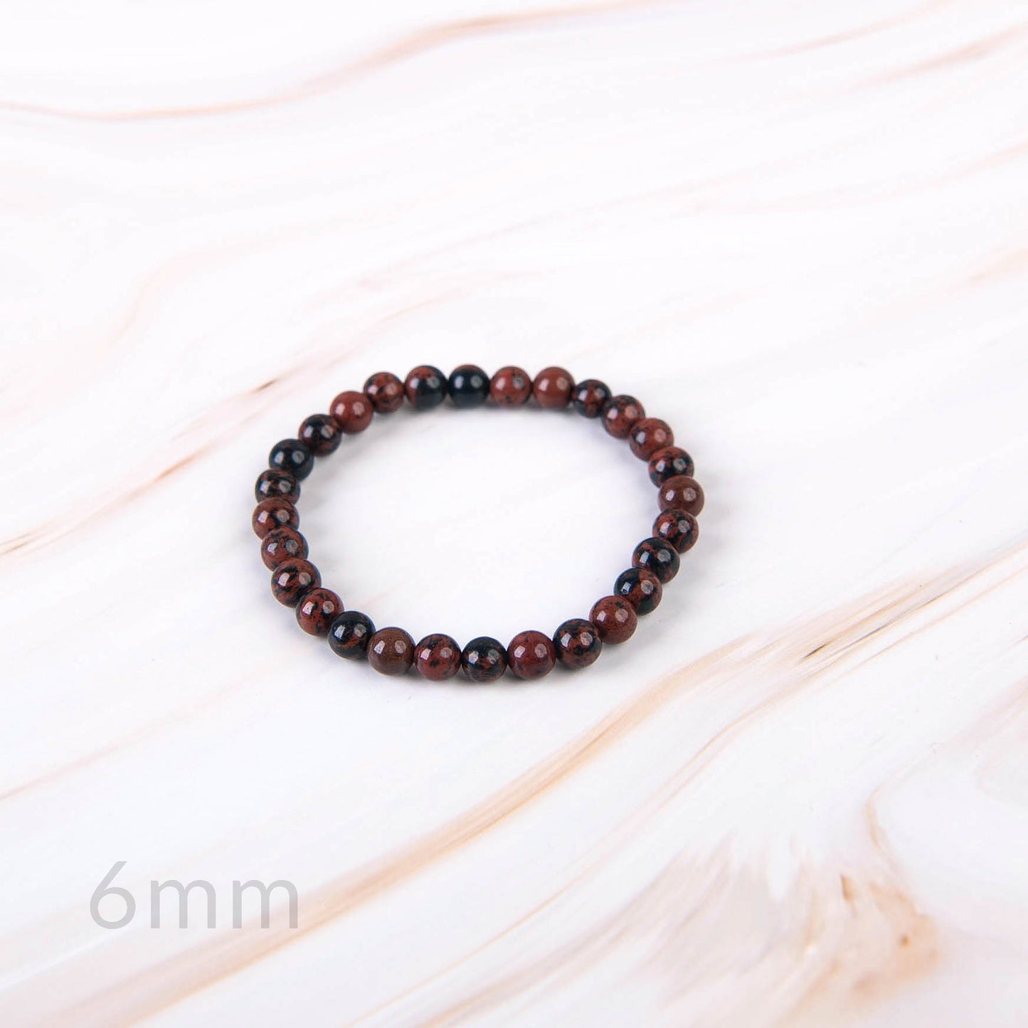 Mahogany Obsidian Beaded Bracelet