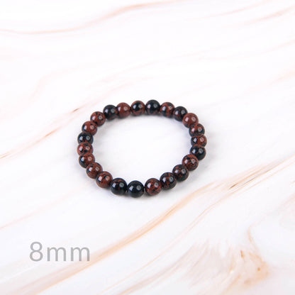 Mahogany Obsidian Beaded Bracelet