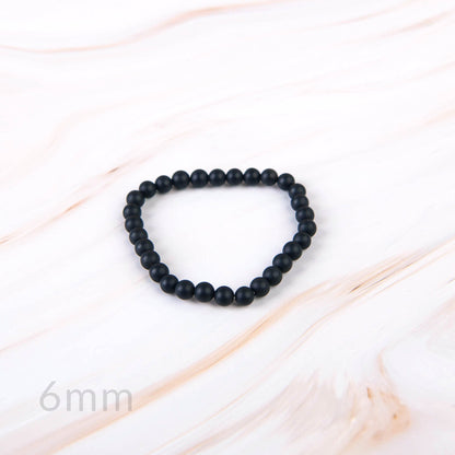Matte Black Onyx Beaded Bracelet