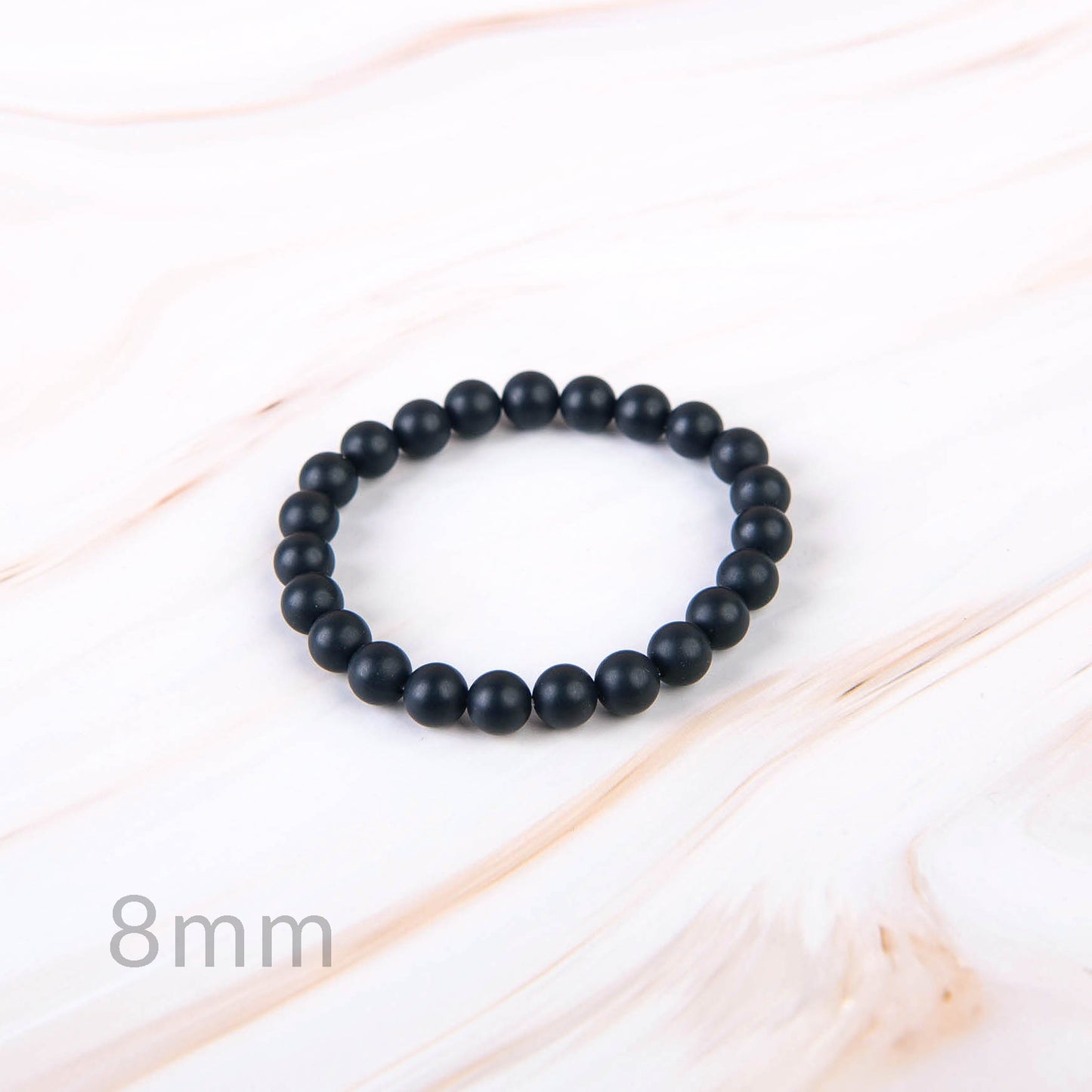 Matte Black Onyx Beaded Bracelet