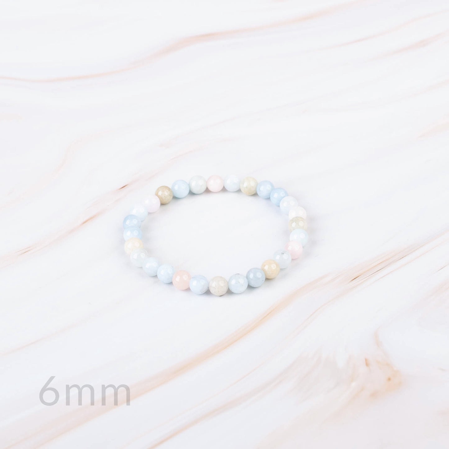 Morganite Beaded Bracelet