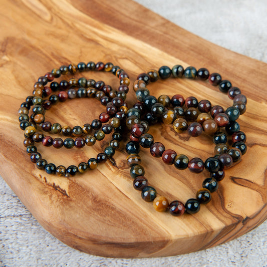 Mixed Tigers Eye Beaded Bracelet