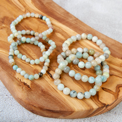 Multi-color Amazonite Beaded Bracelet