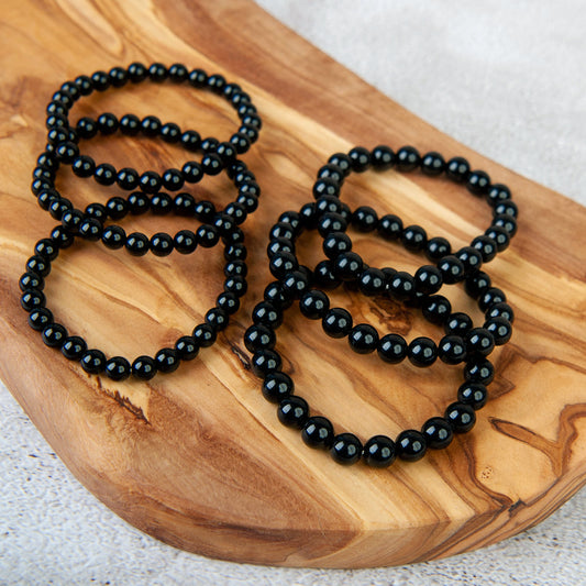 Obsidian Beaded Bracelet