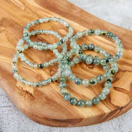 Prehnite Beaded Bracelet