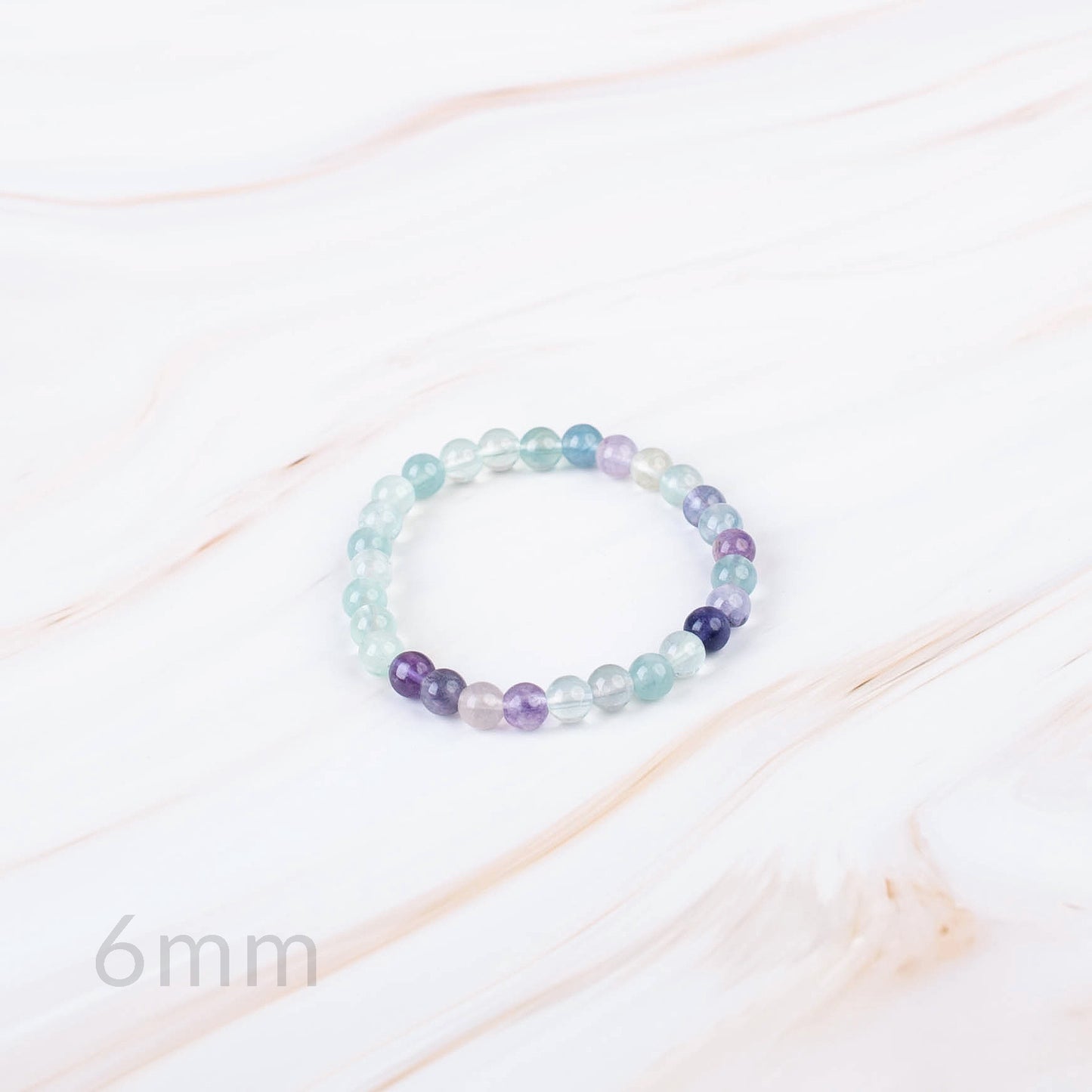 Rainbow Fluorite Beaded Bracelet