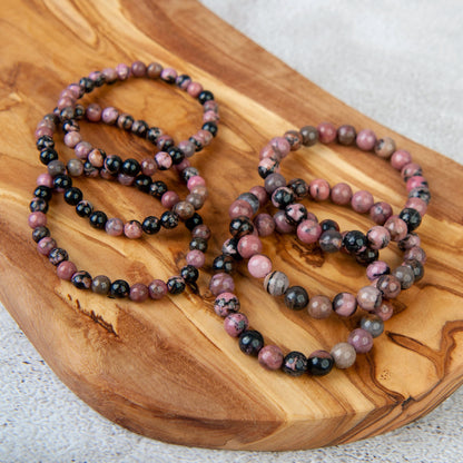 Rhodonite Beaded Bracelet