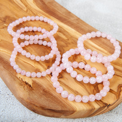 Rose Quartz Beaded Bracelet