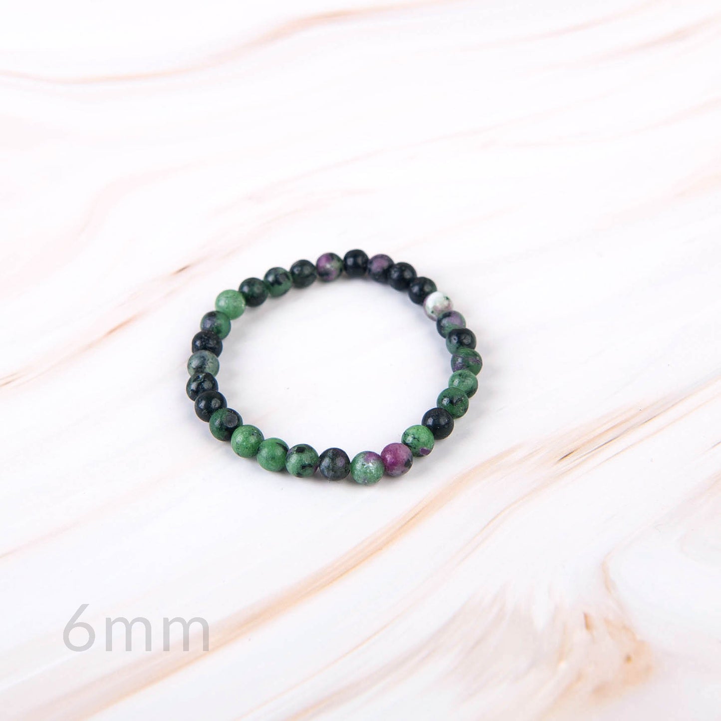 Ruby Zoisite Beaded Bracelet