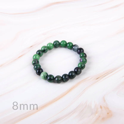 Ruby Zoisite Beaded Bracelet