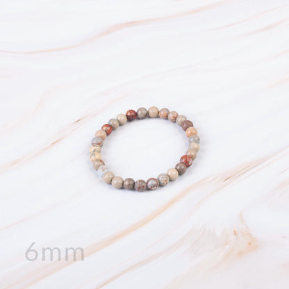 Snakeskin Jasper Beaded Bracelet